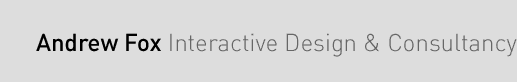 Andrew Fox Interactive Design and Consultancy
